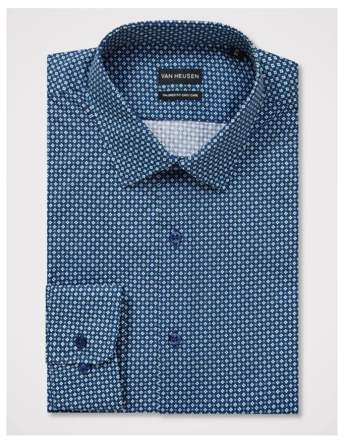 Van Heusen Clover Print Shirt in Forest