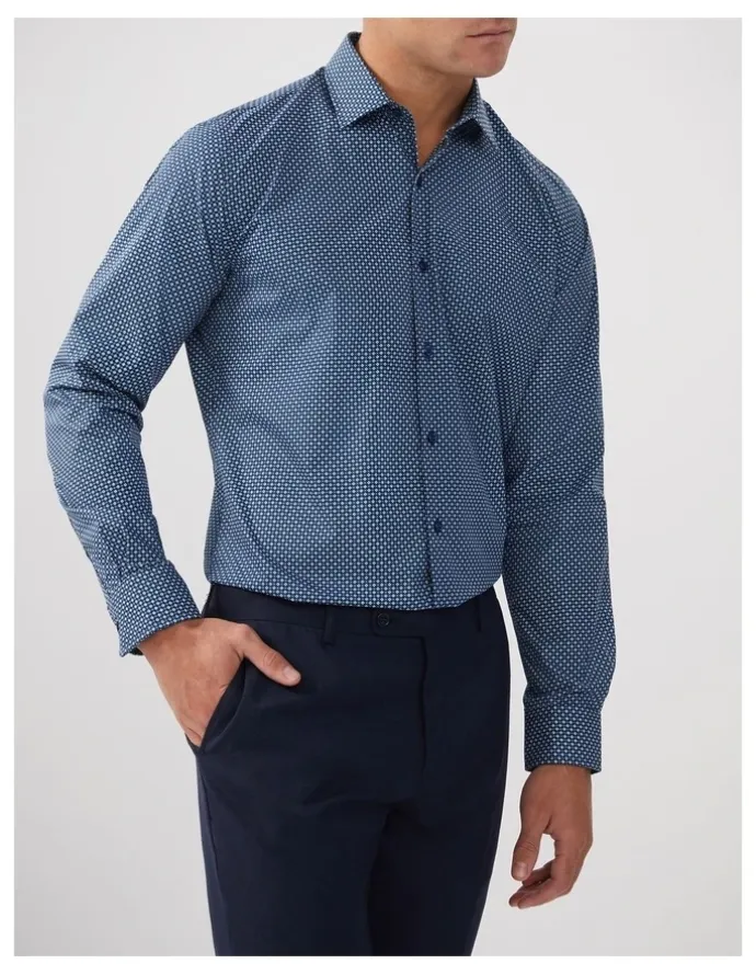 Van Heusen Clover Print Shirt in Forest