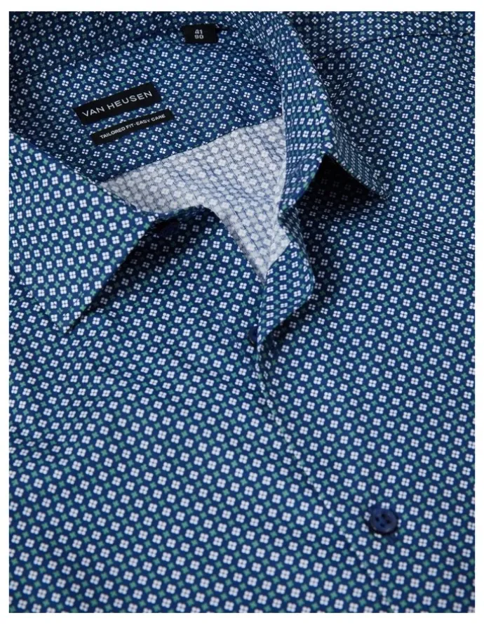 Van Heusen Clover Print Shirt in Forest