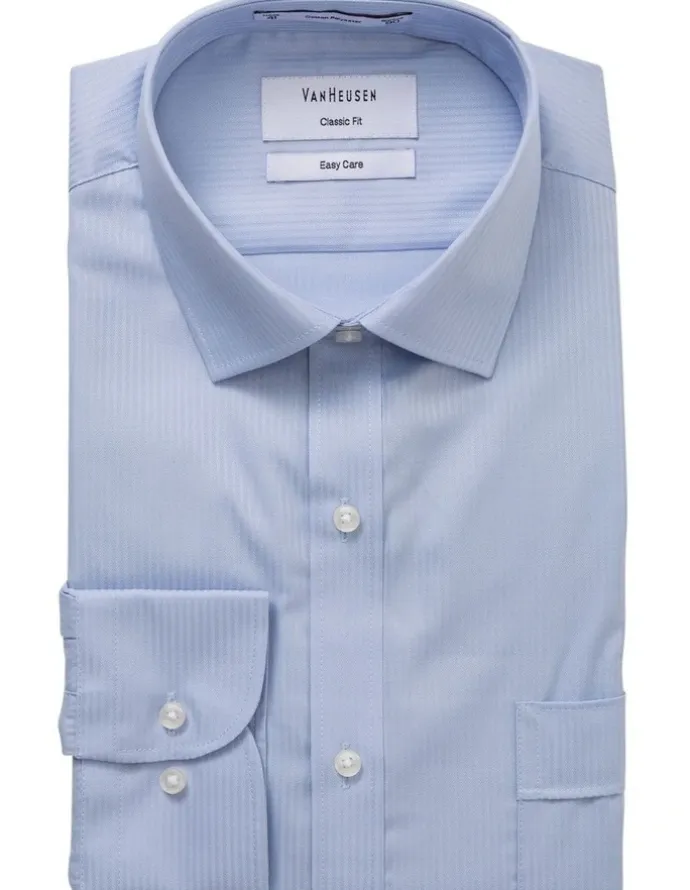 Van Heusen Cotton Long Sleeve Business Shirt in Blue