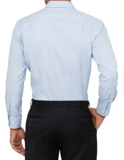 Van Heusen Cotton Long Sleeve Business Shirt in Blue