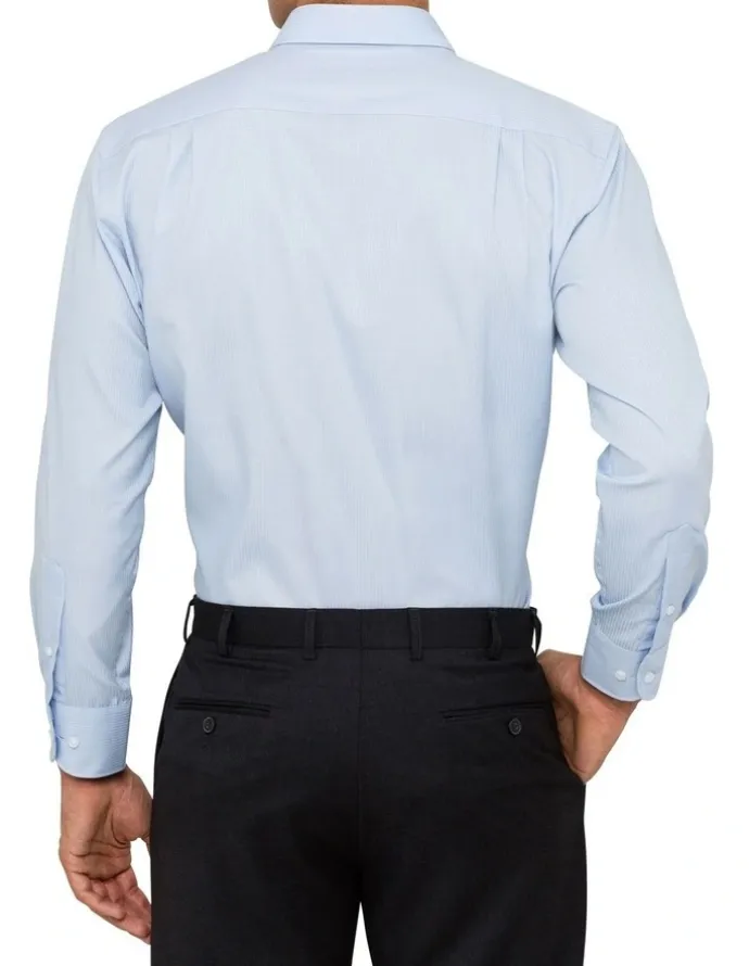 Van Heusen Cotton Long Sleeve Business Shirt in Blue