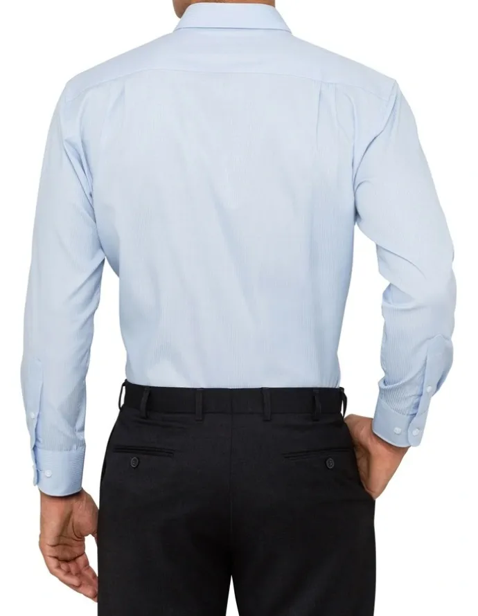 Van Heusen Cotton Long Sleeve Business Shirt in Blue