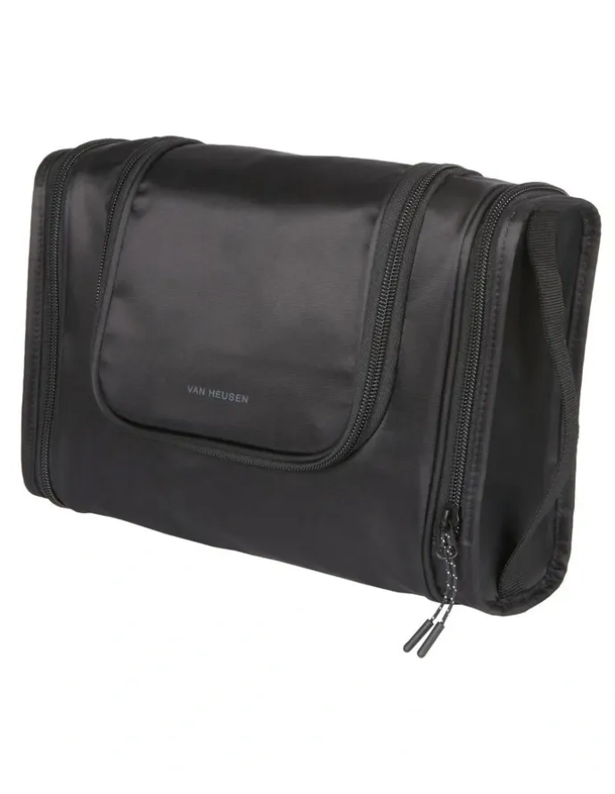 Van Heusen Expandable Hanging Toiletry Bag in Black