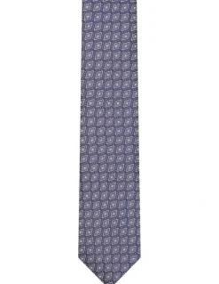 Van Heusen Geometric Detail Tie in Blue