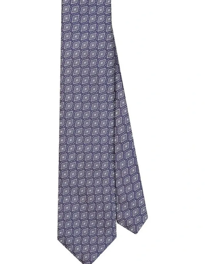 Van Heusen Geometric Detail Tie in Blue