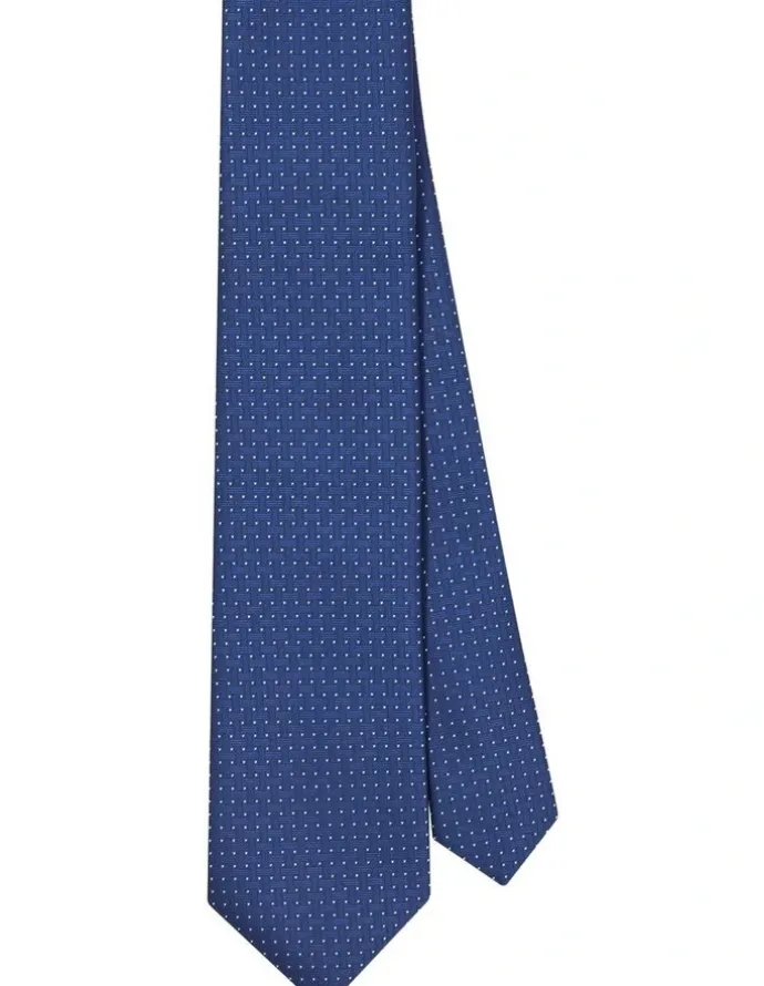 Van Heusen Geometric Interlocking Tie in Blue
