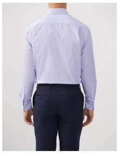 Van Heusen Geometric Print Shirt Classic Fit in Lavender
