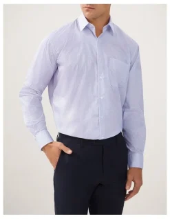 Van Heusen Geometric Print Shirt Classic Fit in Lavender