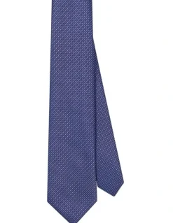 Van Heusen Geometric Textured Tie in Blue