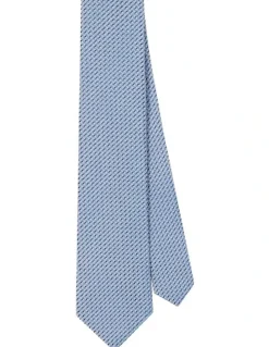 Van Heusen Geometric Textured Tie in Blue
