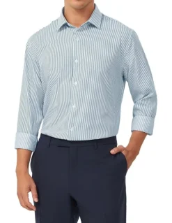 Van Heusen Heritage Weave Stripe Shirt in Green