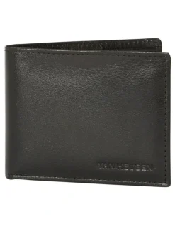 Van Heusen L-Fold Leather Wallet in Black