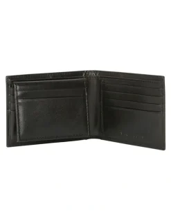 Van Heusen L-Fold Leather Wallet in Black