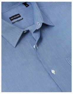 Van Heusen Mini Stripe Shirt in Navy