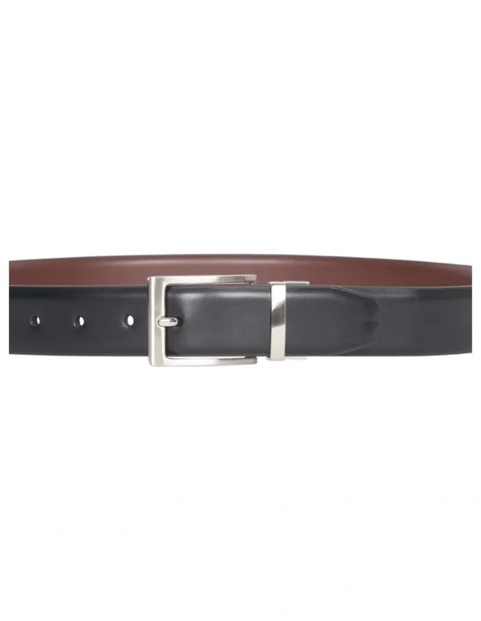 Van Heusen Pin Buckle Flex Stretch Revers Belts in Black/Brown