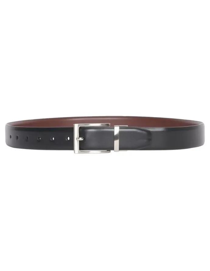 Van Heusen Pin Buckle Flex Stretch Revers Belts in Black/Brown