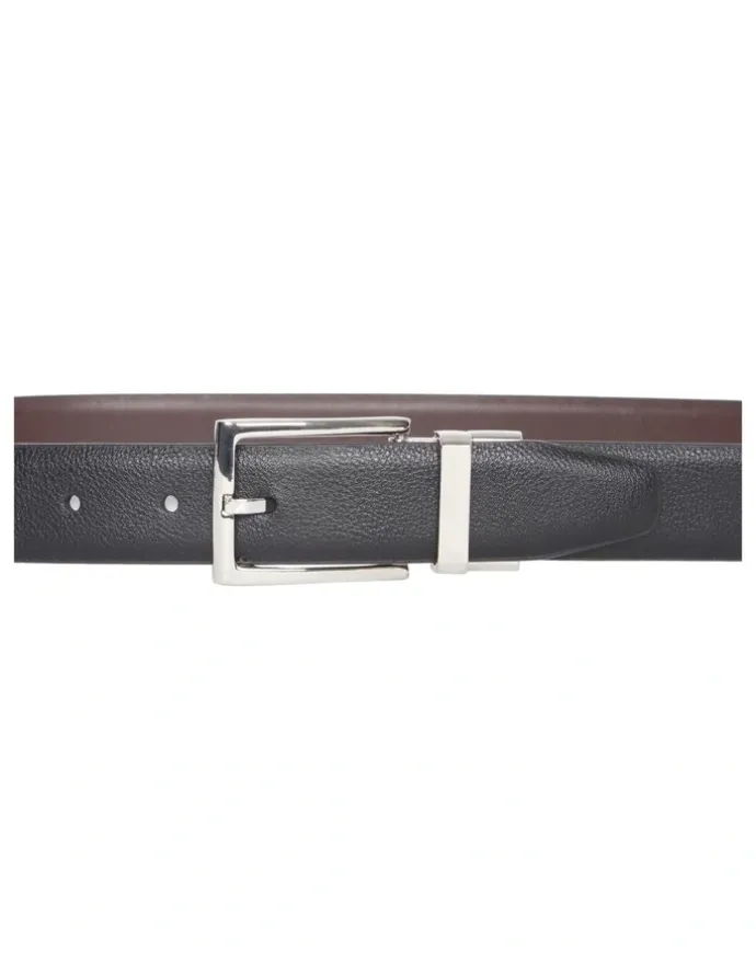 Van Heusen Pin Buckle Reversible Belt in Black/Brown