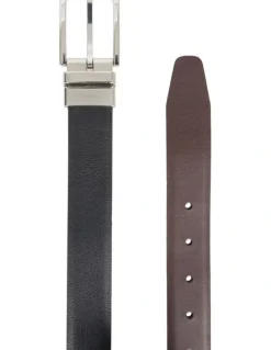 Van Heusen Pin Buckle Reversible Belt in Black/Brown