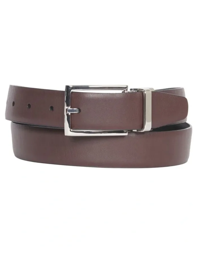 Van Heusen Pin Buckle Reversible Belt in Black/Brown