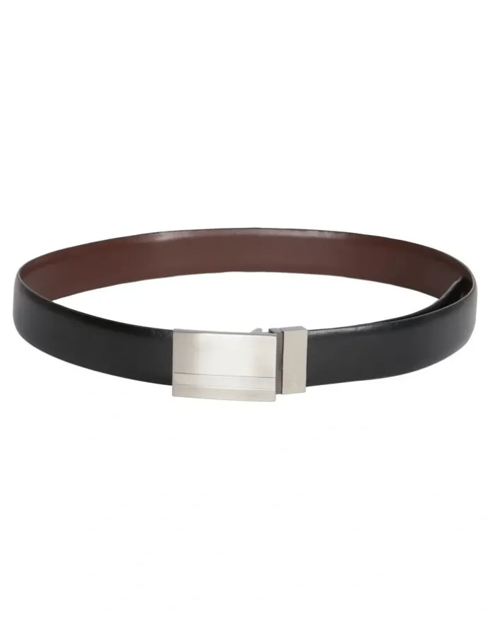 Van Heusen Plate Buckle Belt in Black