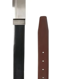 Van Heusen Plate Buckle Belt in Black
