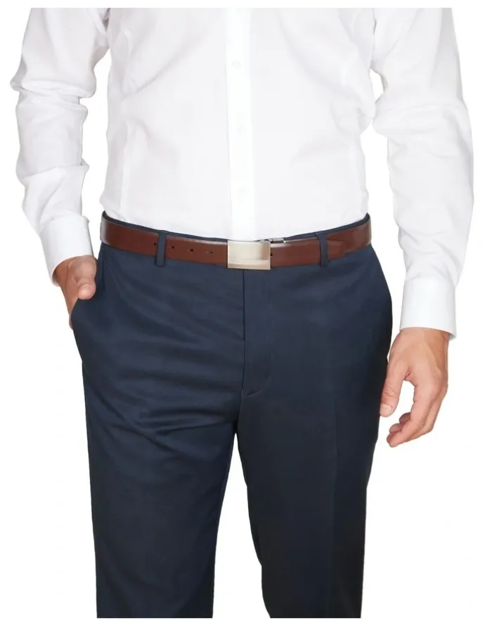 Van Heusen Plate Buckle Belt in Black