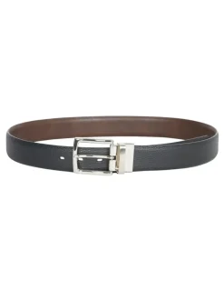 Van Heusen Reversible Pebbled Leather Belt in Brown