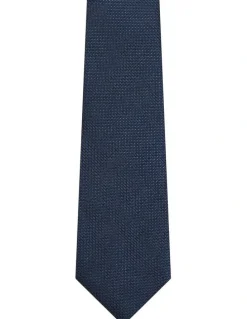 Van Heusen Silk Texture Tie in Navy
