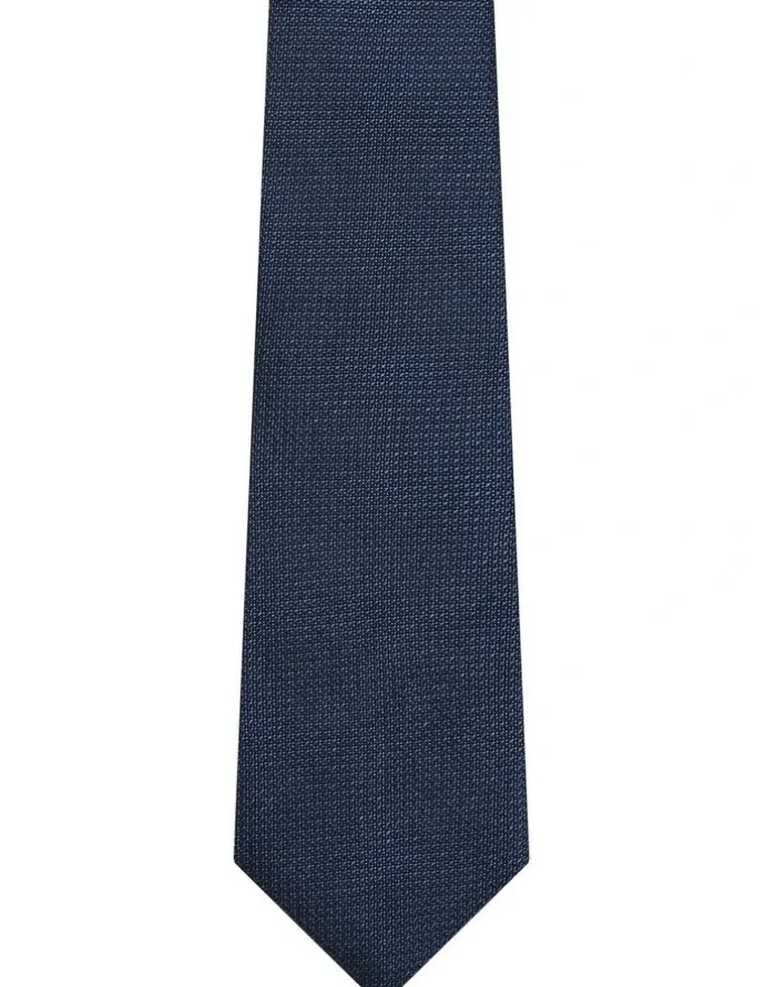 Van Heusen Silk Texture Tie in Navy