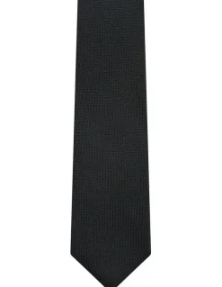 Van Heusen Silk Texture Tie in Black
