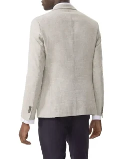 Van Heusen Slim Easy Care Linen Blazer Sage