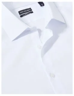 Van Heusen Slim Solid Stretch Shirt in White