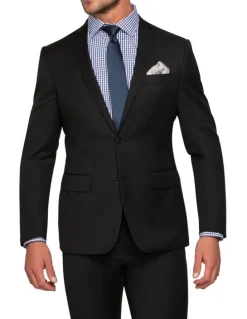 Van Heusen Slim Suit Jacket in Black