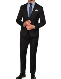 Van Heusen Slim Suit Jacket in Black