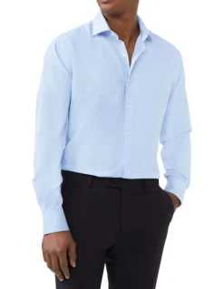 Van Heusen Tailored Long Sleeve Stripe Shirt in Sky