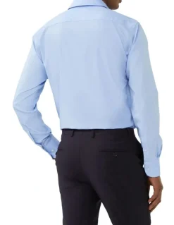 Van Heusen Tailored Long Sleeve Stripe Shirt in Sky