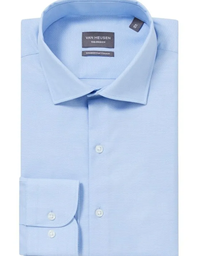 Van Heusen Tailored Long Sleeve Stripe Shirt in Sky