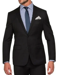 Van Heusen Tailored Suit Jacket in Black