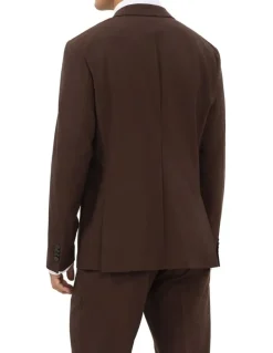 Van Heusen Travel Suit Wool Blend Jacket in Chocolate