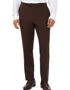 Van Heusen Travel Suit Wool Blend Pant in Chocolate