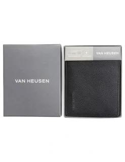 Van Heusen Tri-Fold Wallet with Coin Purse in Black