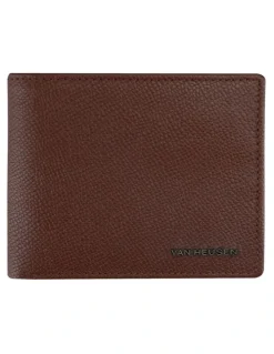 Van Heusen Tri-Fold Wallet with Coin Purse in Dark Tan