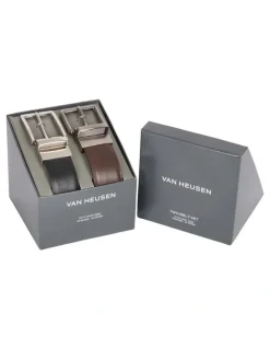 Van Heusen Two Belt Gift Pack in Multi