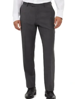Van Heusen Wool Blend Glen Check Suit Pant in Charcoal