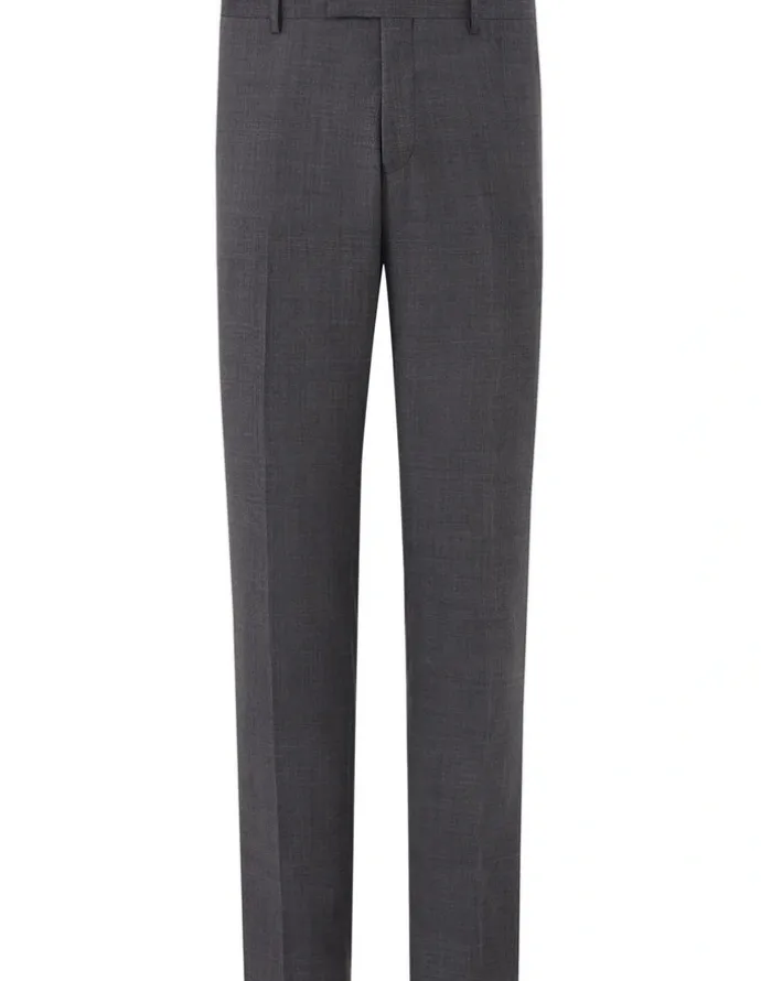 Van Heusen Wool Blend Glen Check Suit Pant in Charcoal