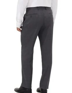 Van Heusen Wool Blend Glen Check Suit Pant in Charcoal