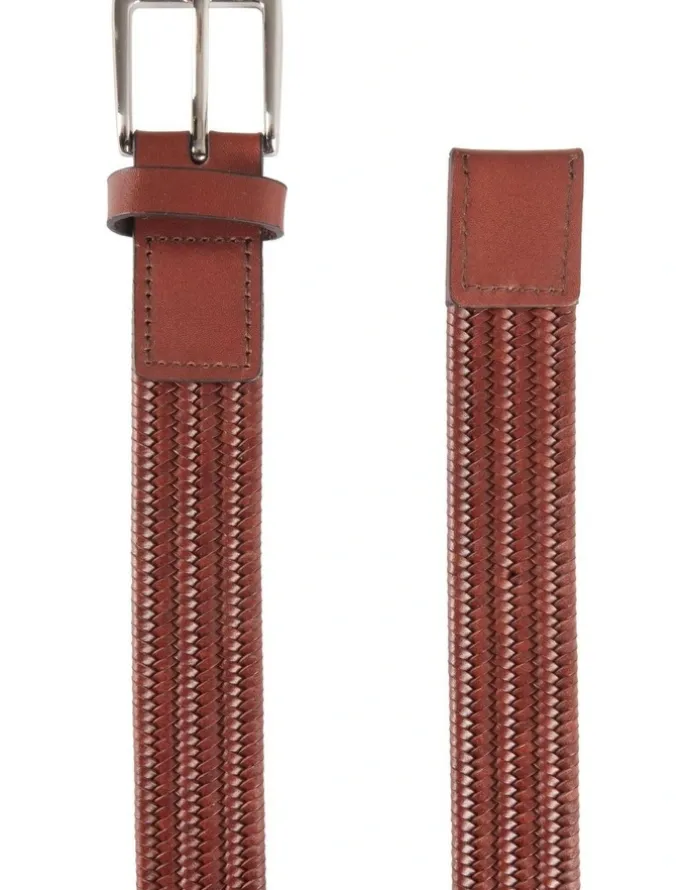 Van Heusen Woven Stretch Belt in Tan