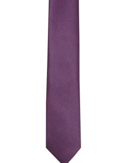 Van Heusen Zig Zag Stripe Tie in Brown