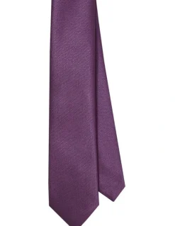 Van Heusen Zig Zag Stripe Tie in Brown